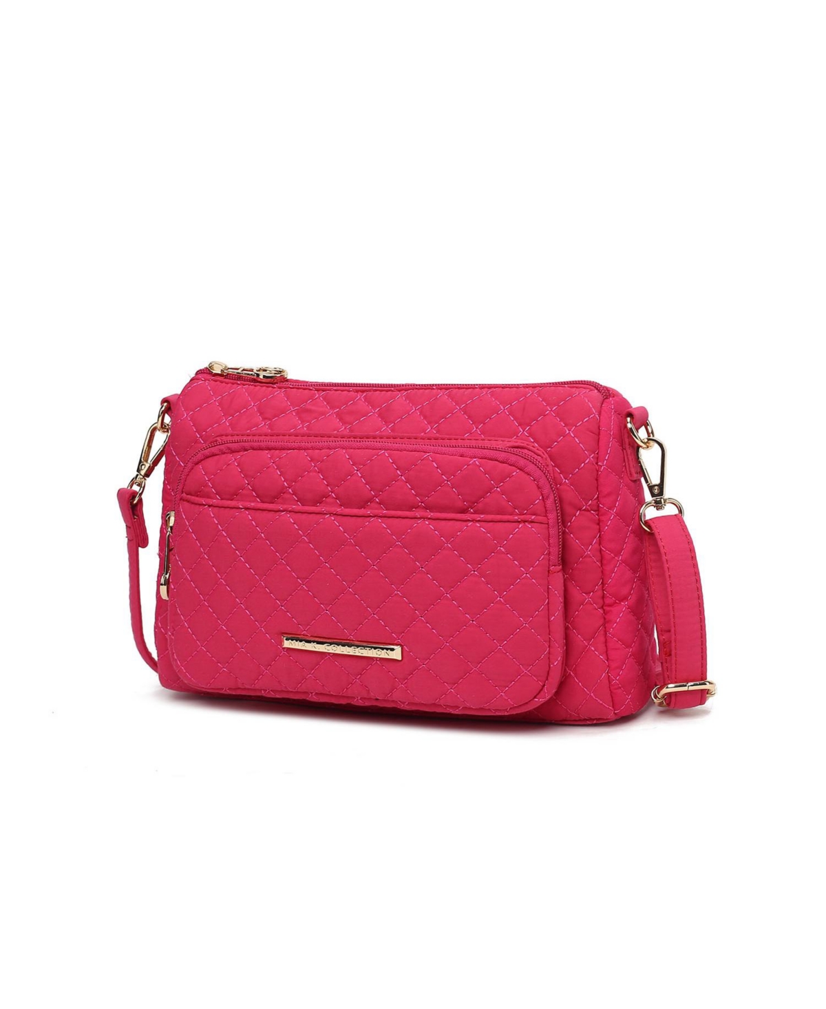 Mkf Collection Rosalie Solid Quilted Cotton Shoulder Bag by Mia K