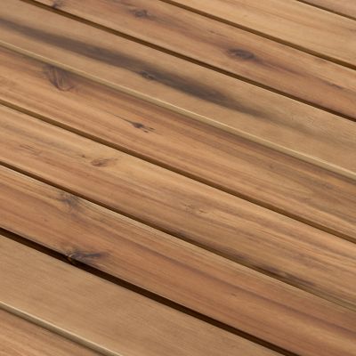 D35.6x14.6" Coffee Table, Durable Solid Acacia Wood