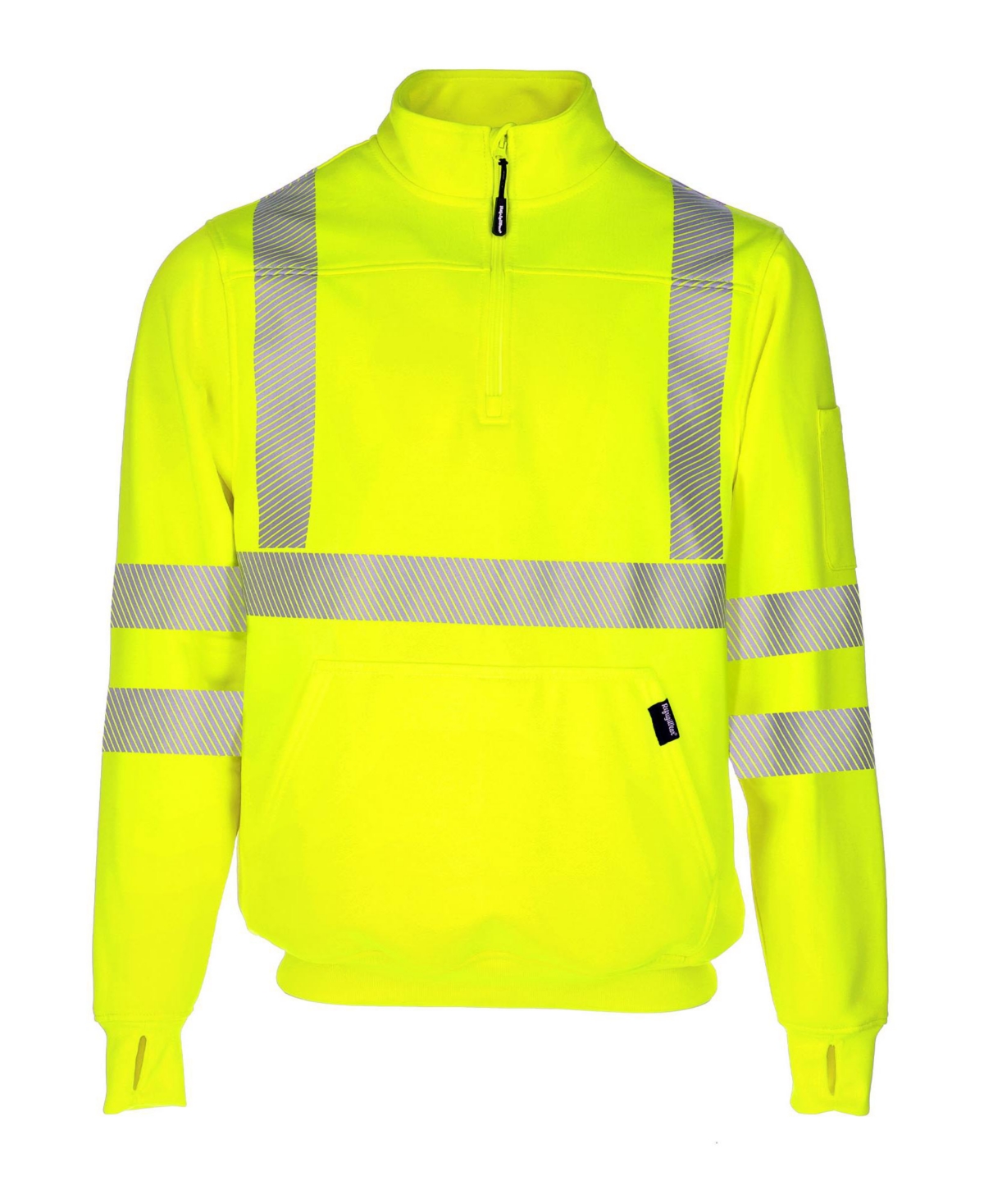 RefrigiWear Big & Tall Hi Vis Quarter-Zip Sweatshirt