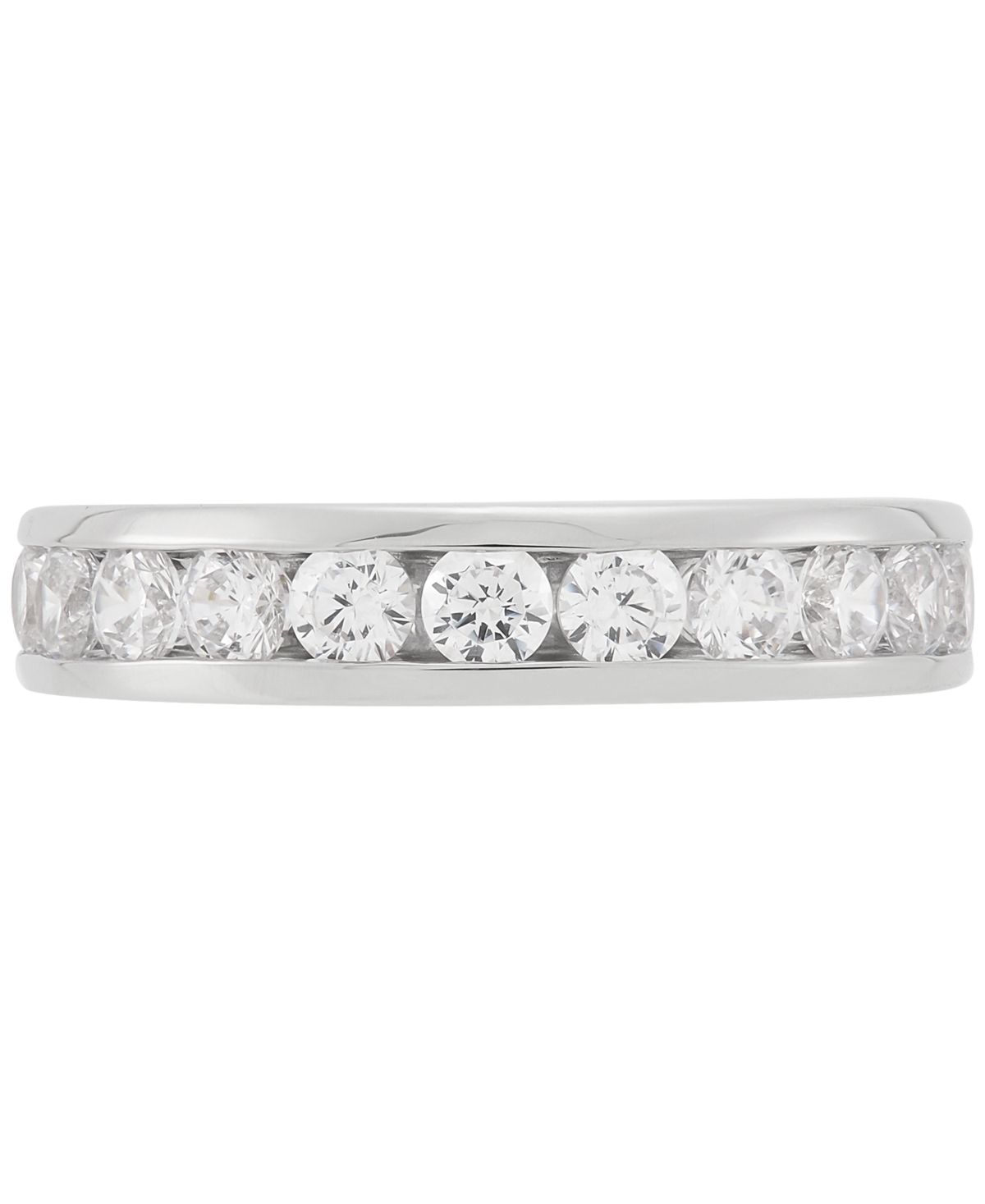 Grown With Love Certified Lab Grown Diamond Channel Set Band (1 Ct. T.w.) In 14k Gold In White Gold
