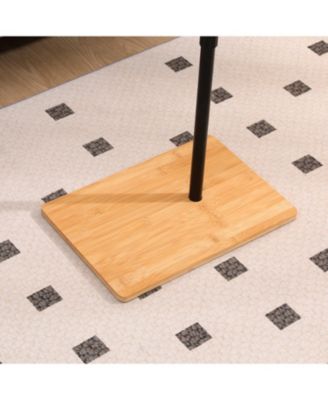  Adjustable Bamboo Couch Tray Table with Slots