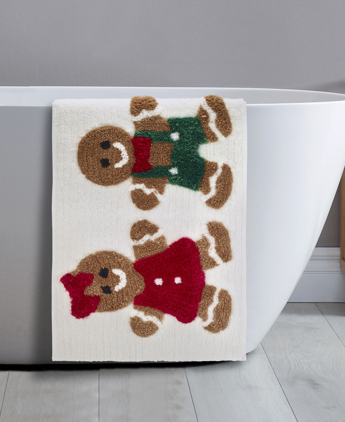 Avanti Gingerbread Friends Bath Rug, 32" X 20" In Multi Color