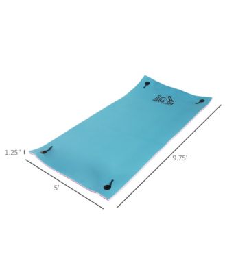 10' x 5' Floating Mat, 3-Layer Lily Pad Swimming Pool Floating Water Mat, Thick and Durable Water Activities Mat for Lake, Oceans
