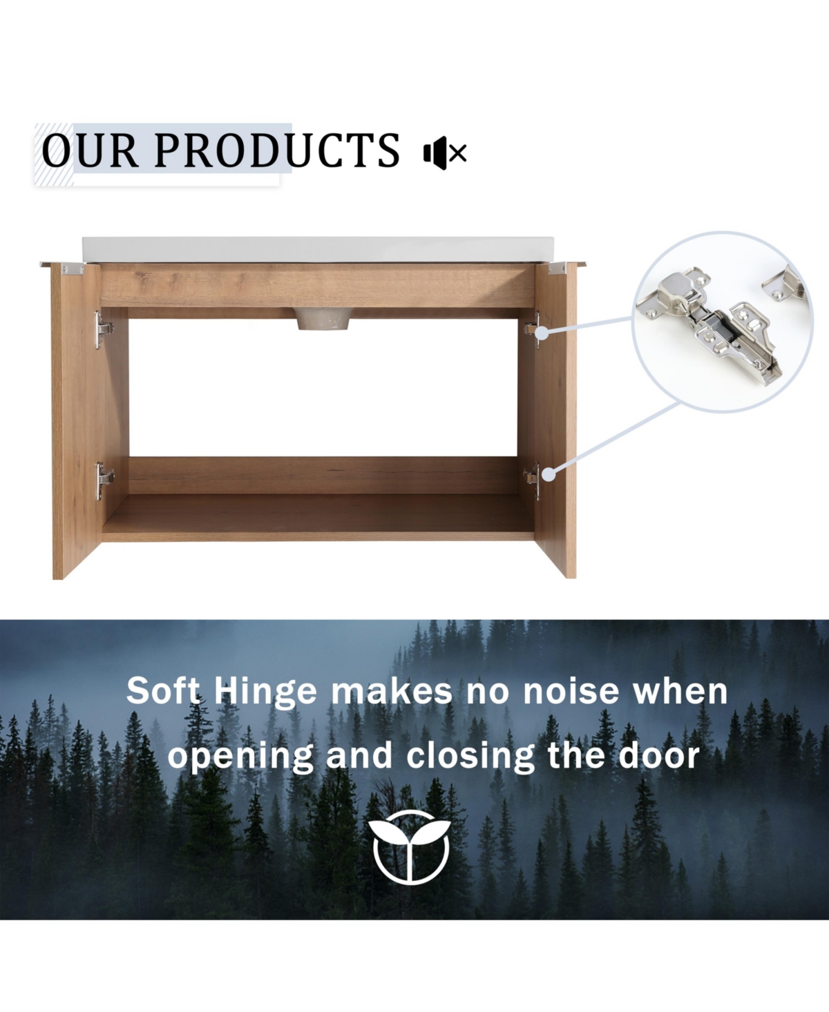 Simplie Fun 72" Soft-Close Bathroom Vanity with Resin Sink and Ample Storage