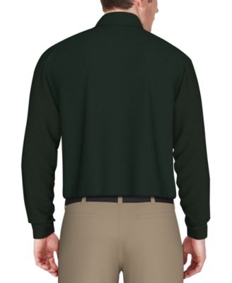 Мужская рубашка поло в полоску Performance Feeder от PGA TOUR с длинным рукавом