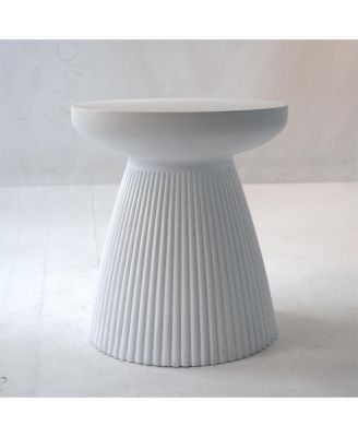 Streamdale Modern Faux Terrazzo Garden Stool, 17.75" H