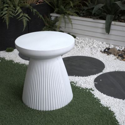 Streamdale Modern Faux Terrazzo Garden Stool, 17.75" H