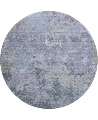 Bresca Washable BC6 8'x8' Round Area Rug