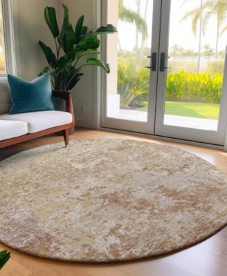 Bresca Washable BC6 8'x8' Round Area Rug
