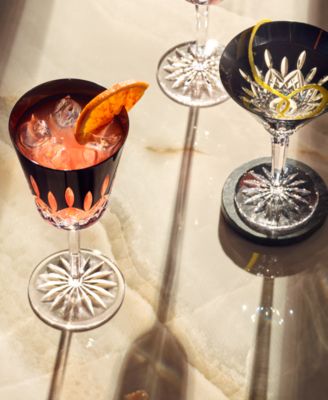 Lismore Black Large Goblet 13.5 oz, Set of 2