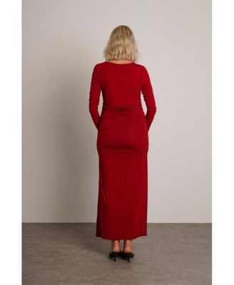 Maternity Curve Long Sleeve Maxi Dress