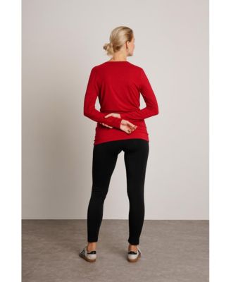 Maternity Liv Long Sleeve Sculpting Crew Neck Tee