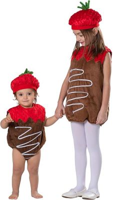 Toddler Chocolate Dipped Strawberry Costume Set