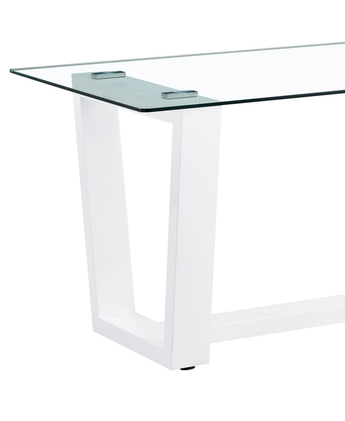 Streamdale Furniture Table and chair set.a rectangular dining table features with tempered glass top and sleekMdf stand.Paired with 4 Pu chairs