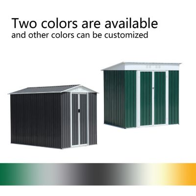 Streamdale Green Outdoor Storage Shed (6'x4