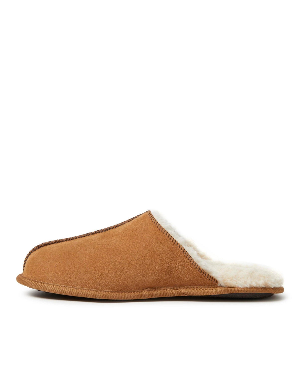 Dearfoams Men's Bradford Genuine Suede Scuff House Slipper