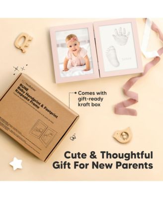 Rune Baby Hand and Footprint Kit Frame, Baby Shower Gifts for Girls, Boys, Newborn Baby Footprint Kit Makers