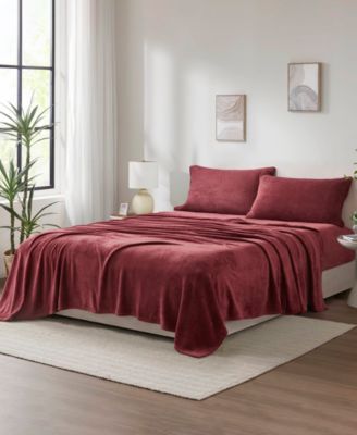 Soloft Plush Micro-Fleece 4-Pc. Sheet Set, Queen