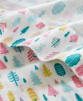 Novelty Printed Flannel 4-Pc. Sheet Set, Queen