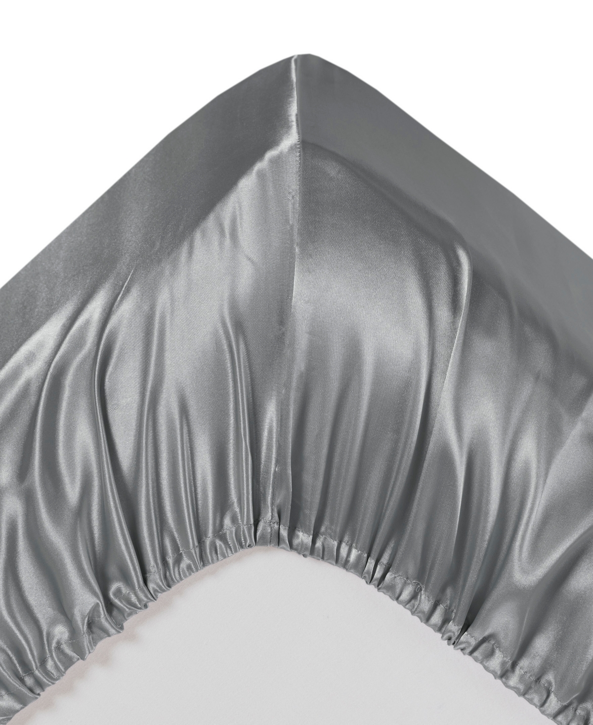 Madison Park Essentials Satin 4-pc. Sheet Set, Twin In Grey