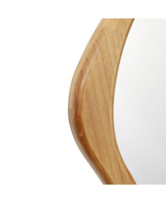 Freeform Pine Wood Frame Free Form Wall Mirror
