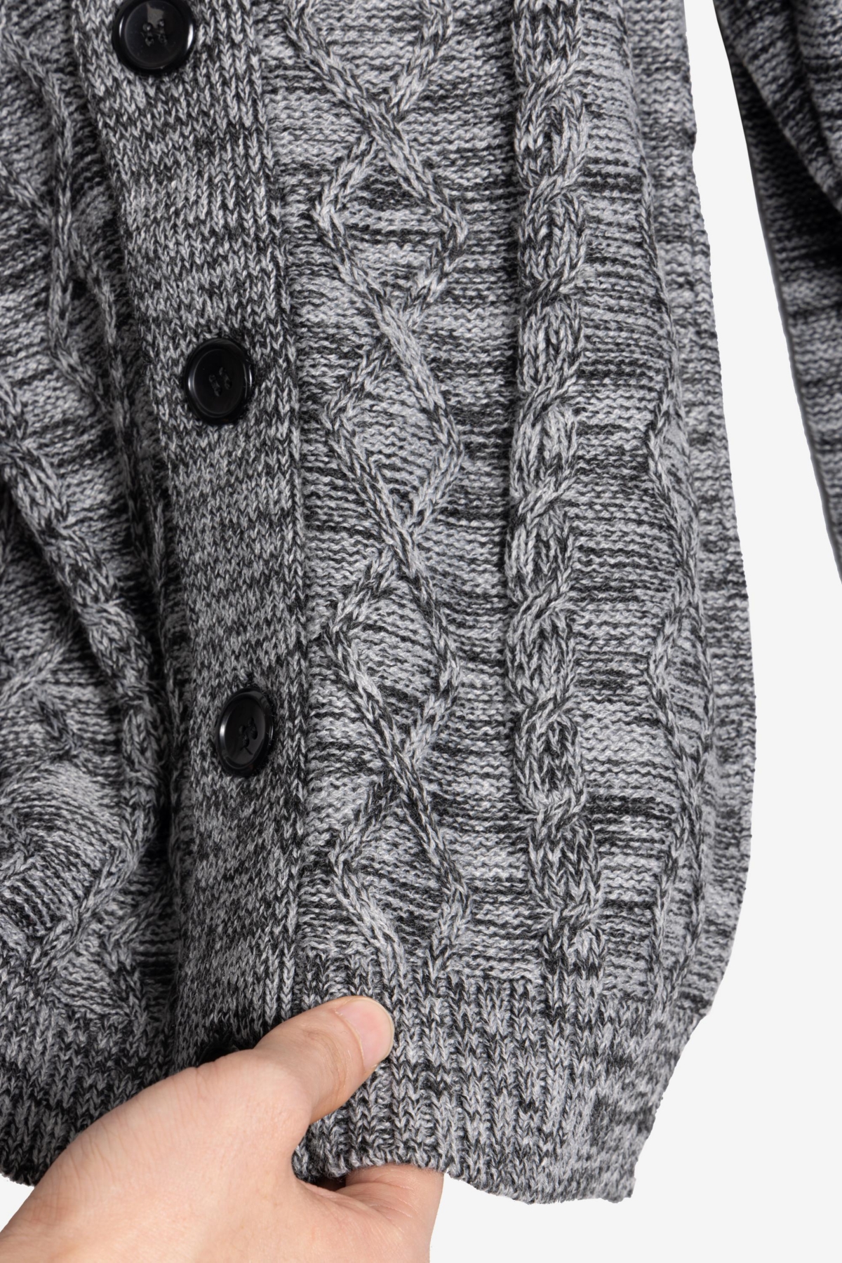 Xray Boys Cable Knit Shawl Cardigan
