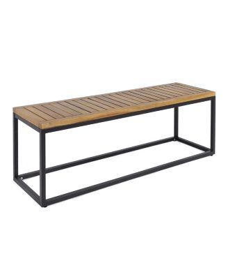 Modern Acacia Wood Bench: Chic And Elegant Outdoor Retreat