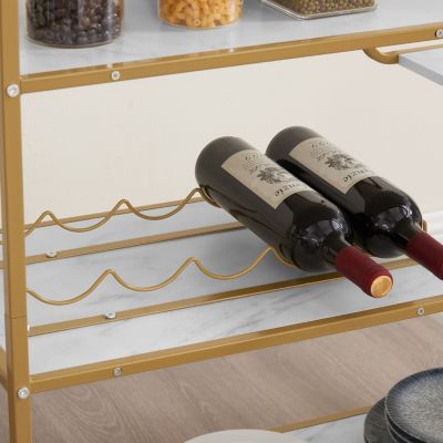 6-Tier Retro Wine Serving Cart