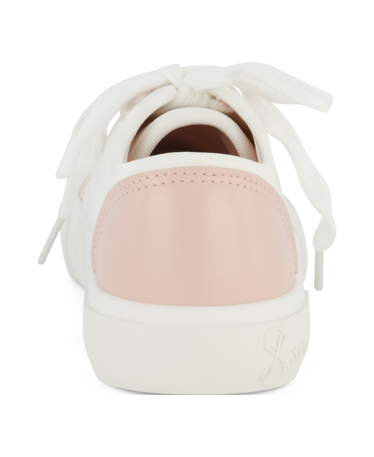 Shop Sam & Libby Little And Big Girls Davie Dina Court Lace Up Sneaker In Rose Gold