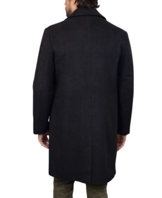 Men's Wool Blend Single-Breasted Topcoat