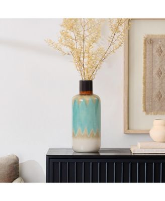 Ocean Ombre Stoneware Vase