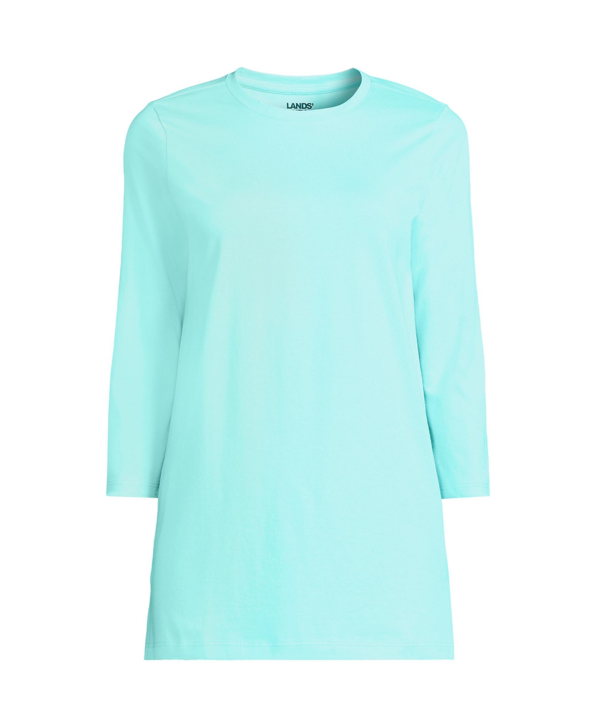 Lands' End Women's Tall 3/4 Sleeve Cotton Supima Tunic