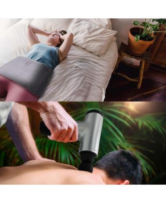 Ultimate Muscle Recovery & Pain Relief Bundle: 6 Speed Massage Gun & Electric Heating Pad