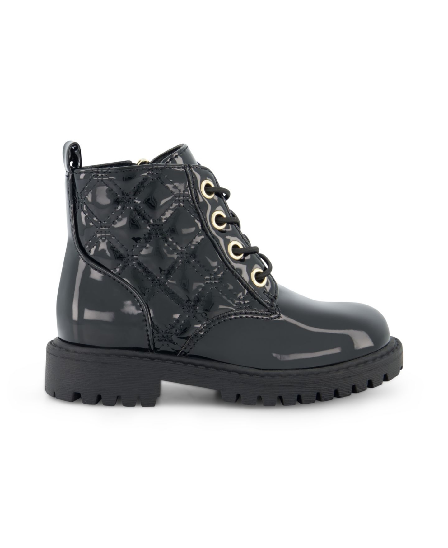 Ботинки Sam and Libby Jada Alice Ankle Classic Moto Boot для девочек-малышей, цвет: Чёрный лаковый — фото 4