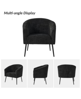 Hal Modern Boucle Armchair with Metal Leg