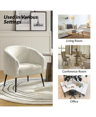 Hal Modern Boucle Armchair with Metal Leg