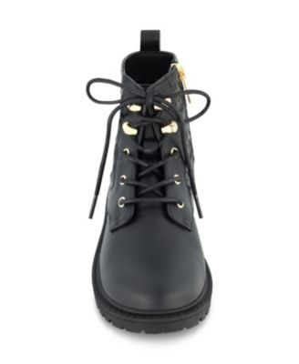 Sam & Libby Little and Big Girls Combat Lib Classic Moto Boot