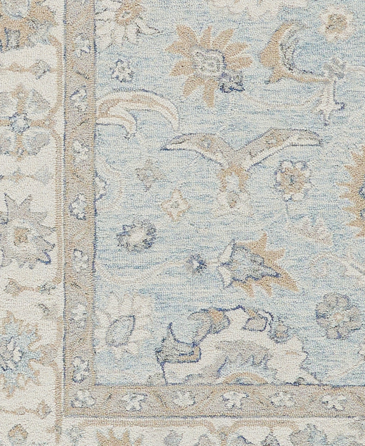 Exquisite Rugs Marietta Oushak 6823 8'x10' Area Rug In Mist,ivory