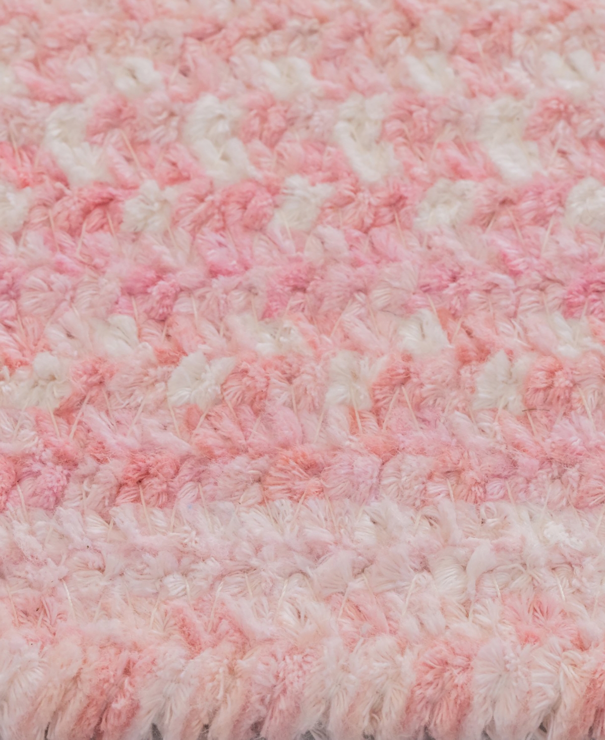 Capel Bambini 0377 2'x8' Oval Runner Area Rug In Pink