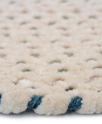 Dramatic Static 0027 2'x8' Oval Runner Area Rug