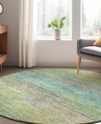 Trevi Washable TV1 8'x8' Round Area Rug