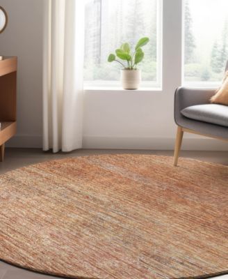 Trevi Washable TV1 8'x8' Round Area Rug