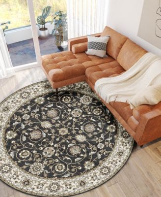 Hatay Washable HY1 8'x8' Round Area Rug