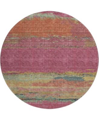 Trevi Washable TV8 8'x8' Round Area Rug