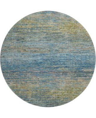 Trevi Washable TV1 8'x8' Round Area Rug