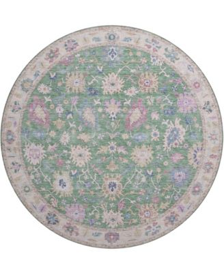Hatay Washable HY7 8'x8' Round Area Rug