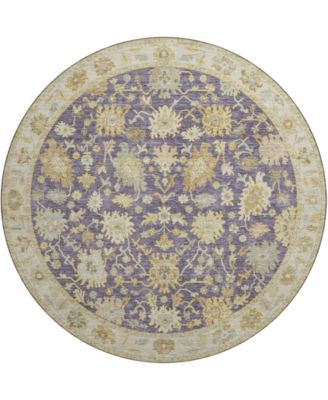Hatay Washable HY2 8'x8' Round Area Rug