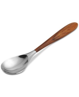 Nambé - Wood & Stainless Steel Curvo Serving Spoon