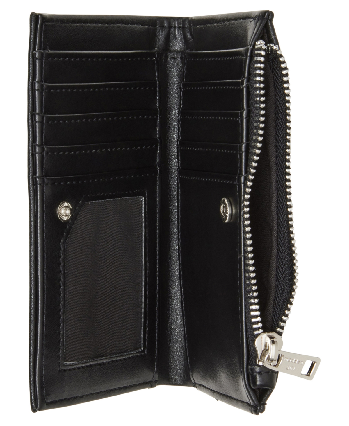 Madden Girl Morr Snap Wallet In Black