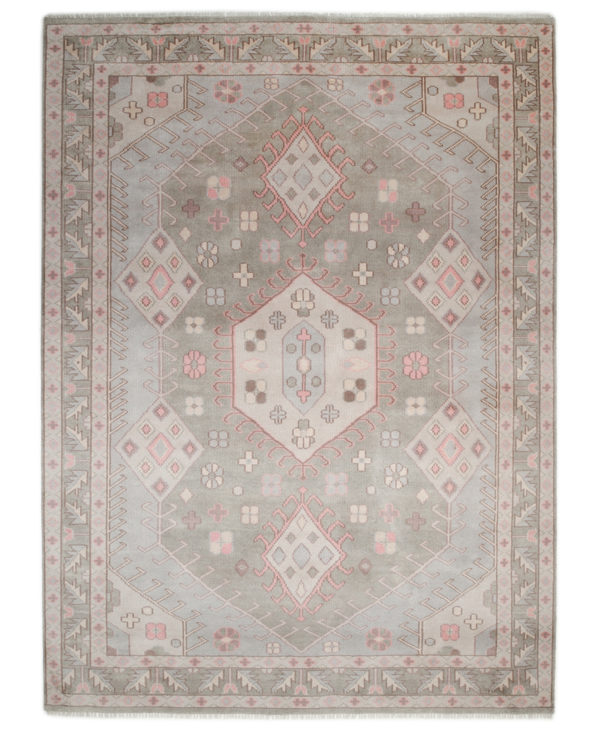 Timeless Rug Designs Utica S3402 3'x5' Area Rug In Light Gray